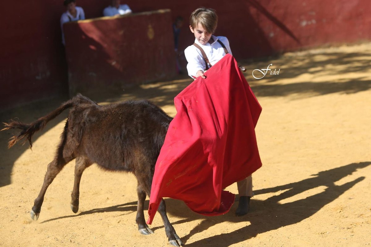 Practica de capote de los alumnos de la Escuela.